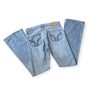 Hollister Denim Flare Jeans Women's Size 9 Long Vintage Y2K